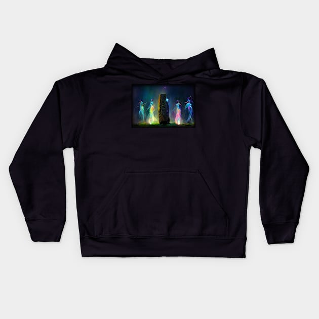 Standing stones fairies 9 Kids Hoodie by fairyfreak